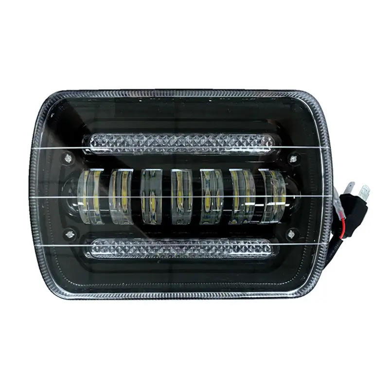 5x7 7x6 90W cuadrado Auto DRL Faro con los Ojos de Ángel de alta/Baja H4 LED FARO para Jeep XJ MJ Toyota Celica Nissan 240SX s13