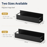 Étagère Murale Magnétique en Métal pour Réfrigérateur, Organisateur de Rangement de Cuisine Robuste et Moderne pour Épices et Condiments