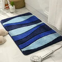 Rechteckiges gestreiftes Muster Tufted Business Style Teppich Maschinen gefertigte Plüsch pfahl höhe Boden matte Maschinen wasch bar für zu Hause