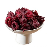 Thé de fleurs d'hibiscus séchées en vrac Hibiscus Sabdariffa pour mélange de tisanes, emballage en sachet ou en bouteille