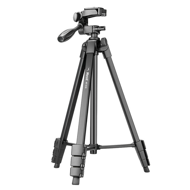 Custom NT-510 Aluminum Alloy Camera Tripod Quick-Release Plate 3D Pan-Tilt Head for Photography Night Fishing Fill Light Phone