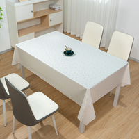 Nappe de table exquise RNPT en PVC imprimé, nappe en plastique blanche résistante, irisée, fournitures pour fêtes Kpop