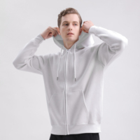 Grosir dan Sampel Gratis Sweatshirt Velour Hoodie Hitam Tebal Hoodie Full Face Hoodie Katun Hoodie Pria Hoodie Crop