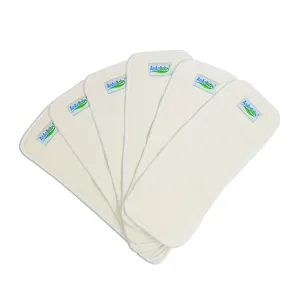 Inserts en <span class=keywords><strong>chanvre</strong></span> naturel OEM Chine Prix Nouveau design Couches lavables réutilisables pour bébé Vente en gros Inserts personnalisés pour couches en tissu pour bébé - Product Image 2