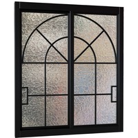 Fenêtre à battant en aluminium sur mesure avec protection anti-ouragan, en alliage d'aluminium, avec cadre en bois et verre insonorisé