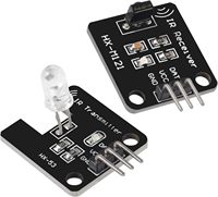 Kit de Módulo Sensor Receptor y Transmisor IR de 38kHz - Bloques Electrónicos Ergonómicos para TV, Smartphone y Tablet