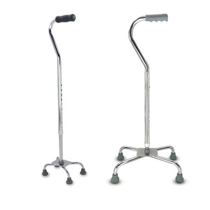 Bâton de marche à quatre pieds A941 en bronze électroplaqué, antidérapant et stable pour personnes âgées et handicapées - Product Image 3