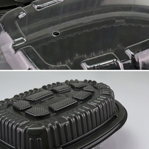 Lấy đi thực phẩm container dùng một lần gà nướng hộp PP Chất liệu và vật nuôi nắp khay nhựa được sử dụng cho bữa ăn tối thị trường gói - Product Image 5