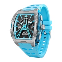 Montre pour homme SMAEL 8131, nouvelle arrivée, montre sport numérique carrée, résistante à l'eau 5BAR, quartz avec chronomètre et alarme