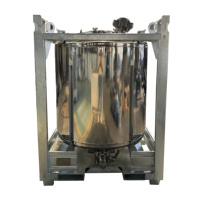 Conteneur en acier inoxydable de qualité alimentaire Wanlong IBC UN31A/Y 1000L