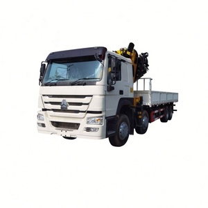 SQZ200 10ton brazo plegable Camión grúa montada grúa hidráulica con piezas de repuesto - Product Image 1