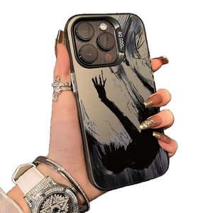 Caer en la oscuridad Impresión de llave plateada galvanizada TPU PC Funda para teléfono móvil para Iphone 8 X Xr Xs 11 12 13 14 15 16 17 Pro Max - Product Image 4