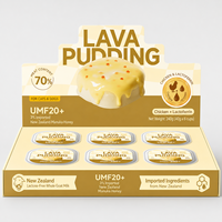 Friandise pour animaux de compagnie au pudding de lave et à l'herbe d'orge avec du miel de Manuka de Nouvelle-Zélande, collation crémeuse et humide pour chats et chiens OEM/ODM