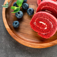 Set ronde acacia houten kommen, milieuvriendelijk, massief houten keukenkom, salade-, fruit- en dessertkom voor thuis, restaurant, bruiloft, cadeau
