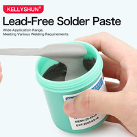 Pâte à souder sans plomb KZ-1551 KELLYSHUN Sn99 % Ag0.3 % Cu0.7 % Pâte à souder adaptée à la soudure à noyau de colophane BGA/IC/PCB/LED/SMT 500g