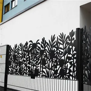 Hot sale bolt-on balcony design Laser cutting unique modern home and gardening fencing interior balcony aluminum fence panels