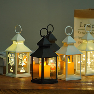 Lanterne LED Poney Style Rétro de Noël, <span class=keywords><strong>Lampe</strong></span> <span class=keywords><strong>Bougie</strong></span> Électronique Créative pour Décoration Intérieure avec Veilleuse, Cadeau Transfrontalier - Product Image 4