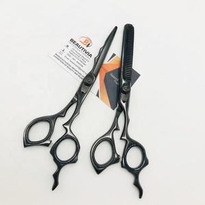 Plasma noir japonais acier inoxydable professionnel ciseaux de coupe de cheveux cheveux beauté cisailles ciseaux de coiffeur salon de coiffure ciseaux - Product Image 5