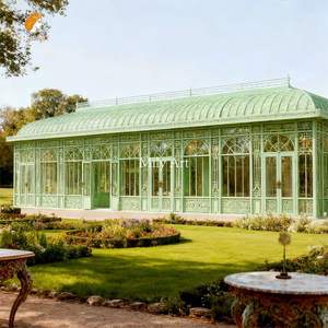MILY Grandes Casas de Campo Francesas para Bodas, Gazebo de Hierro Forjado para Exteriores, Elegantes Invernaderos y Orangerías - Product Image 5