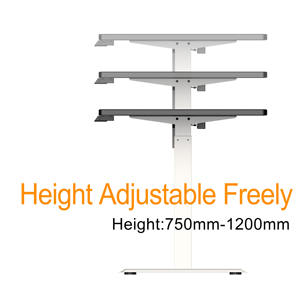 Bureau moderne à domicile ergonomique convertible bureau debout motorisé réglage de la hauteur électrique avec cadre extensible - Product Image 5