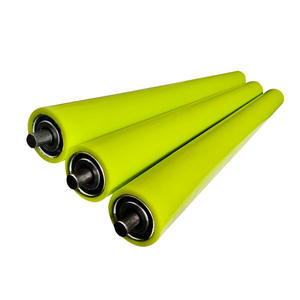 ลูกกลิ้งสายการประกอบแบบชั้นเดียว/สองชั้น ชุบสังกะสี ผลิตจากสแตนเลสเคลือบยาง PU ทนทานต่อการสึกหรอ แบบกำหนดเอง - Product Image 5