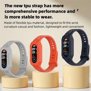 Bracelet en silicone intégré pour Xiaomi <span class=keywords><strong>Mi</strong></span> <span class=keywords><strong>Band</strong></span> 10 9 8 – Accessoire de protection en silicone - Product Image 2