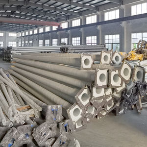 Palo per Illuminazione Stradale a Doppio Braccio in Acciaio Zincato da 3m-12m, Prezzo di Fabbrica, Dimensioni Personalizzabili, Durevole ed Ecologico - Product Image 1