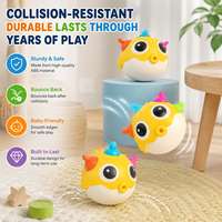 Wanna Care Baby Poppers Fidgets Wobble Toy Soft Tinkling Sound Mother Fine Motor Skills Sensory Play Plastic Bubble Fish Tumbler