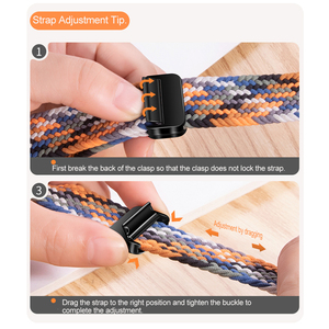 Pulsera magnética para Iwatch Series 8 <span class=keywords><strong>Se</strong></span>, banda de bucle tejido para correa de reloj Ultra 49mm 44mm <span class=keywords><strong>40mm</strong></span> 45mm 41mm 42 38mm, correa de reloj de nailon - Product Image 5