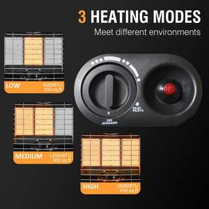 <span class=keywords><strong>Chauffage</strong></span> catalytique infrarouge portable pour le camping, 18000 BTU, mini brûleur à gaz GPL - Product Image 3