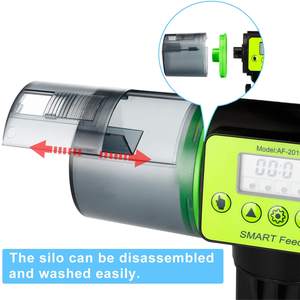 Otomatik balık besleyici dijital otomatik balık besleyici, akvaryum tankı zamanlayıcı besleyici tatİl ve hafta sonu 2 balık gıda dağıtıcı - Product Image 2