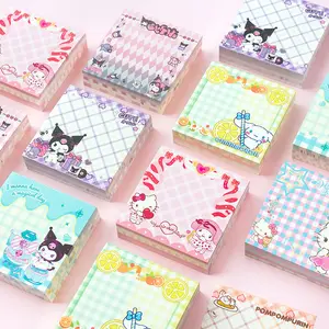 Super thick 200 cartoon plaid memos to enhance your appearance, message notes, diy handbook backing memo