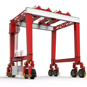 Grúa pórtico móvil de 100 toneladas con motor de neumáticos y caja de cambios controlada por PLC, aprobada por CE, para manipulación de contenedores, múltiples especificaciones, uso en exteriores - Product Image 4