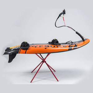 Planche de surf électrique en fibre de carbone 16 pouces, haute résistance, pour sports nautiques sur lacs et rivières, débutant, unisexe, avec laisse - Product Image 1
