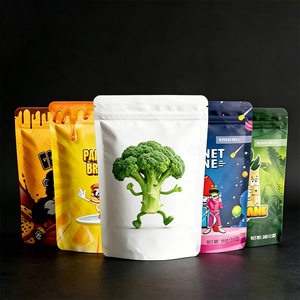 ถุงซิปล็อคแบบตั้งได้ พิมพ์ลายตามสั่ง รีไซเคิลได้ ผลิตจากวัสดุ BOPP/PET/VMPET/PE เกรดสำหรับบรรจุภัณฑ์อาหาร สำหรับเก็บอาหาร - Product Image 2