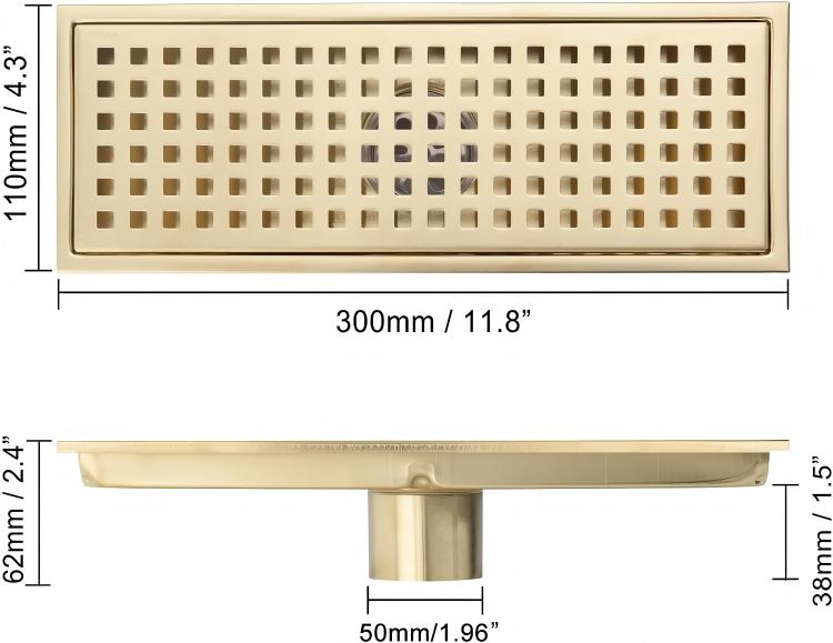 12X4 Inch (300MM X 110MM)