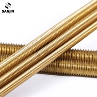 M2 M2.5 M3 M4 M5 M6 M8 M10 M12M M14 M16 M18 M20 Brass Full Threaded Rod Solid Allthread Stud Thread Rod