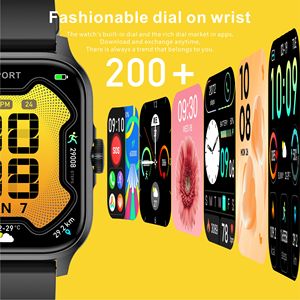 1.85 pouces TFT HD Résolution 240*280 <span class=keywords><strong>True</strong></span> <span class=keywords><strong>Blood</strong></span> Oxygen Android iOS Fréquence cardiaque continue Assistant vocal QX15 SmartWatches - Product Image 4