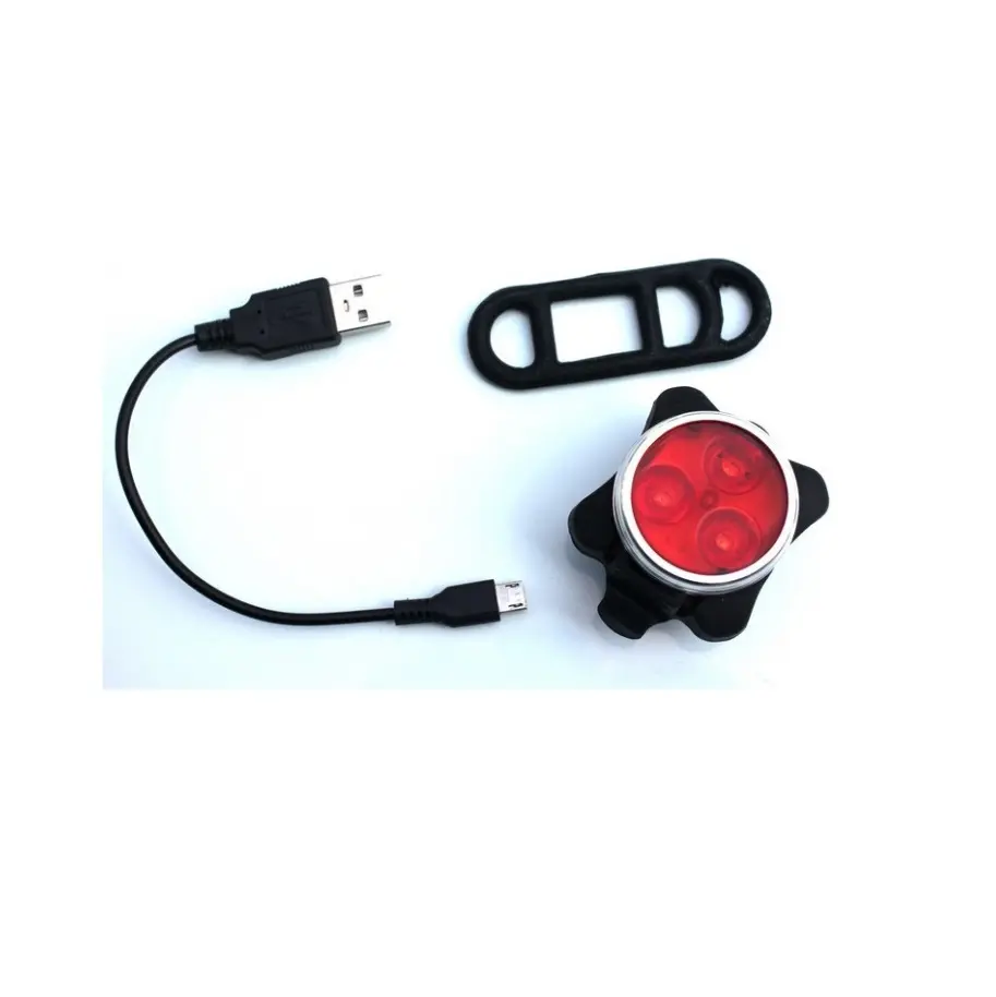 USB rechargeable 3w Led silicone bike light