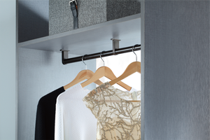 Élégantes barres de suspension pour armoire GALAXY – Essentielles en alliage d'aluminium et de zinc, finition chromée, rails de garde-robe doubles détachables - Product Image 6