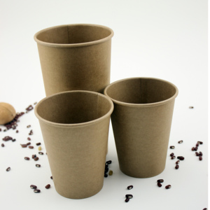 8oz 280ml 16oz 520ml <span class=keywords><strong>2020</strong></span> desechables impresos personalizados degradable kraft taza de café de papel - Product Image 4