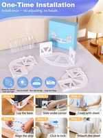 Fixations de draps antidérapantes pour coins, attaches de maintien pour draps pour maintenir la literie serrée et en place, compatibles avec la plupart des types de matelas