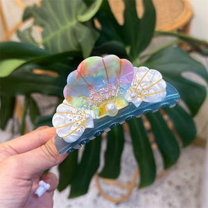 جديد عصري أوشن شل نجم البحر الخيال النساء ، دراجونفلي اللؤلؤ خلات حجر الراين جودة عالية - Product Image 5