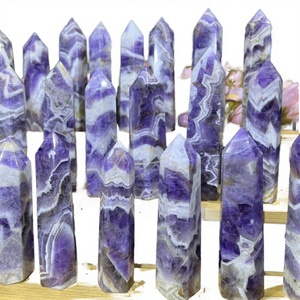 Cristal de Amatista de Alta Calidad, Cristal de Sueño, Artesanía de Cristal, Cuarzo Curativo, Torre de Amatista Chevron, Tendencia de Moda para el Hogar - Product Image 4
