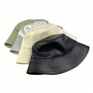 Wholesale High Quality Custom Designer Reversible Wholesale Blank Snakeskin Pu Leather Bucket <b>Hat</b> - Product Image 2