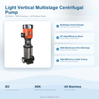 Pompa Sentrifugal Vertikal Inline 380V Tiga Fasa Pompa Sirkulasi HVAC Pompa Pipa untuk Sistem Air Pemanas Pendingin