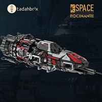 Ba Ka 33904-7 Puzzle de construction de vaisseaux spatiaux de guerre interstellaires et immenses, jouets transfrontaliers