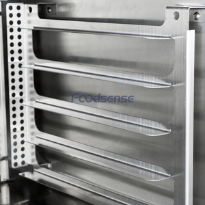 Four électrique de convection de plateaux commerciaux de l'<span class=keywords><strong>air</strong></span> chaud quatre d'acier inoxydable à long terme pour le magasin de boulangerie - Product Image 4