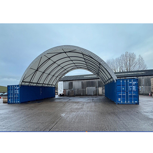 Abri pour conteneurs GAISHI 40x40 pieds avec portes, tente pour conteneurs à double treillis - Product Image 6