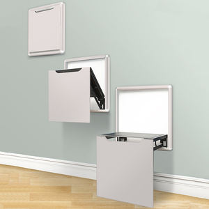 Chaise pliante Invisible avec rabat intelligent, tabouret de siège en Aluminium, robuste, Invisible, à montage mural, OEM économisant de l'espace, bricolage - Product Image 4